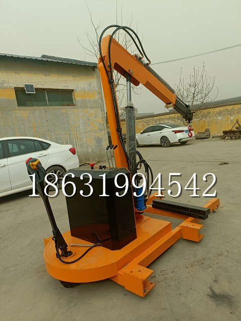 南宫市自卸车厢随车吊 自制轮式四不像起重机 四驱平板吊 5吨 贵盛